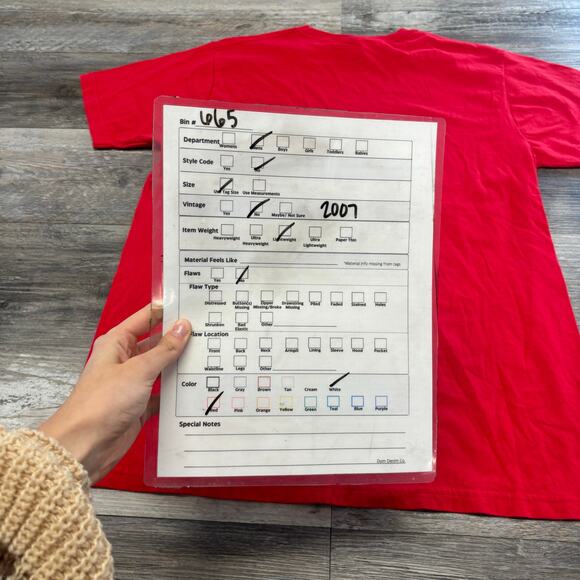 2000s Foo Fighters‎ Bay Island Red Mens XL Lightning Bolt Alt Rock Band T-Shirt - Picture 8 of 9